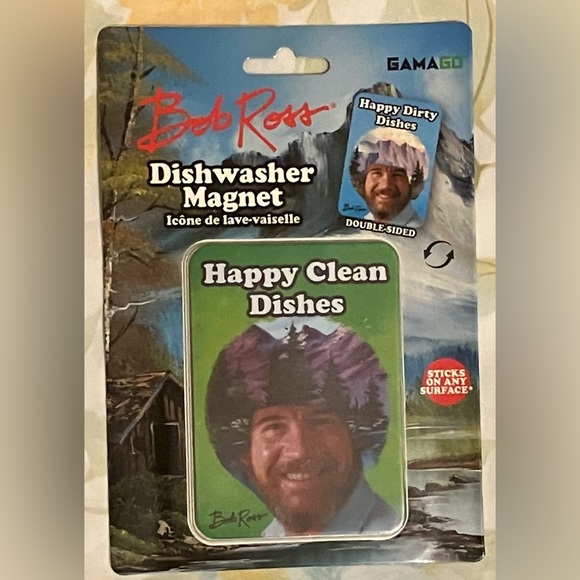 Bob Ross Other - NEW Bob Ross Double-Sided Dishwasher Magnet
